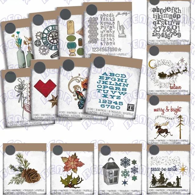 Mixed Holiday Greetings Stamps For Diy Crafting Scrapbooking - Temu