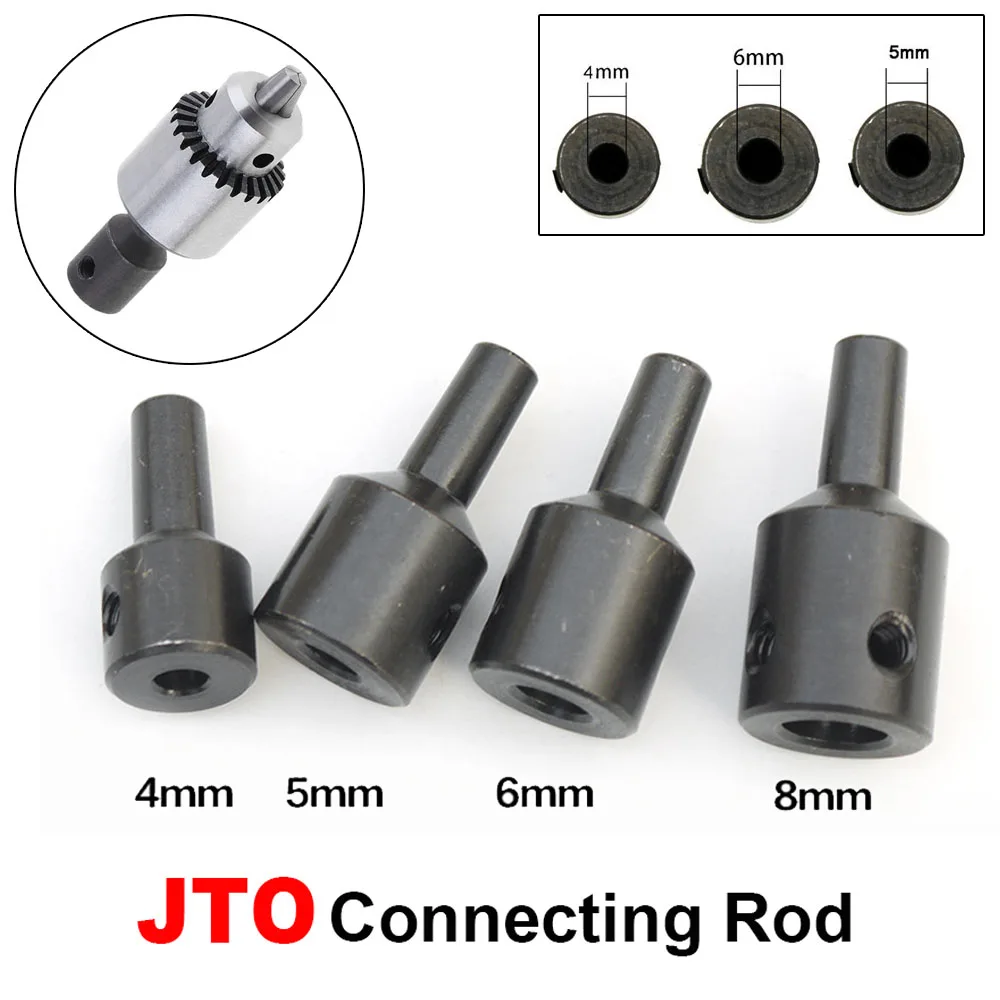 JT0 B10 B12 Drill Chuck Connecting Adaptor Rod Shaft Sleeve 3.17mm/4mm/5mm/6mm/8mm/ 10mm Electric Drill Coupling Accessories