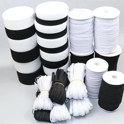 10 - Meter Black/White Elastic Band for Sewing and DIY Accessories (60mm white 10meters)
