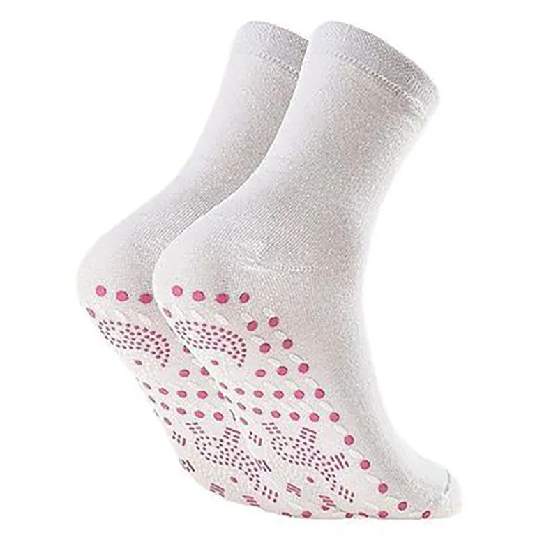 1Pairs Fashionable Non-slip Cozy Winter Warm Foot Massage Socks, Support For Cycling Hiking Running