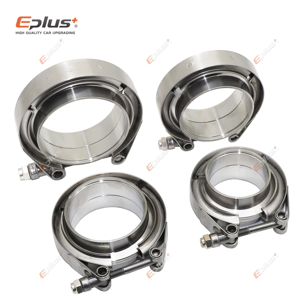 Stainless Steel V Band Clamp Eplus Car 304 Stainless Steel V Band Clamp Turbo Exhaust Pipe Vband Clamp Male Female Flange V Kits universal