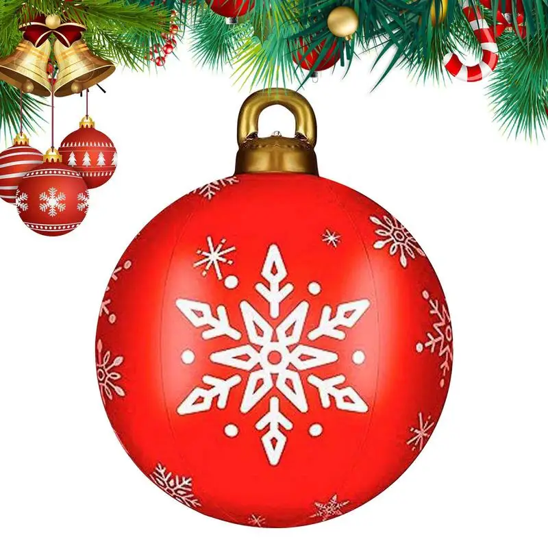 

Рождественский гигантский шар, износостойкие рождественские надувные лодки для улицы, 24 'рождественские надувные лодки для рождества, уличный декор для двери