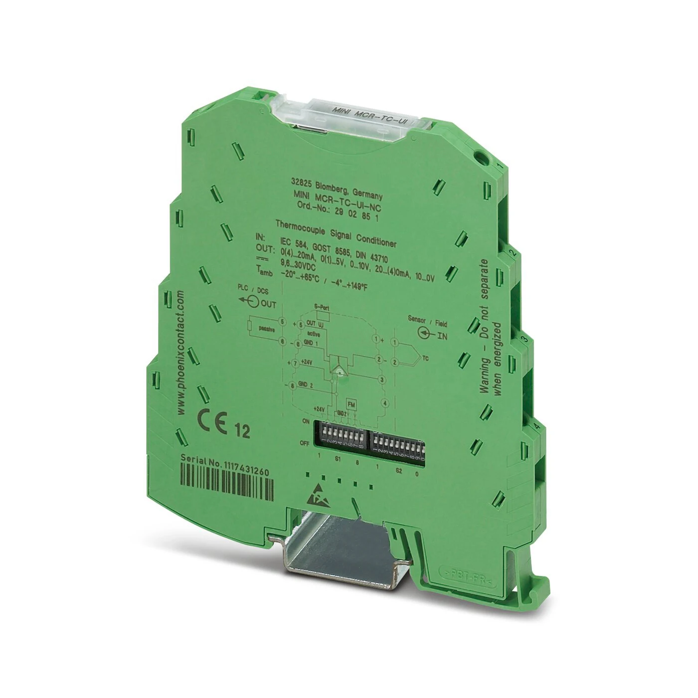 2902851 For Phoenix Thermocouple Measuring Transducer MINI MCR TC UI NC