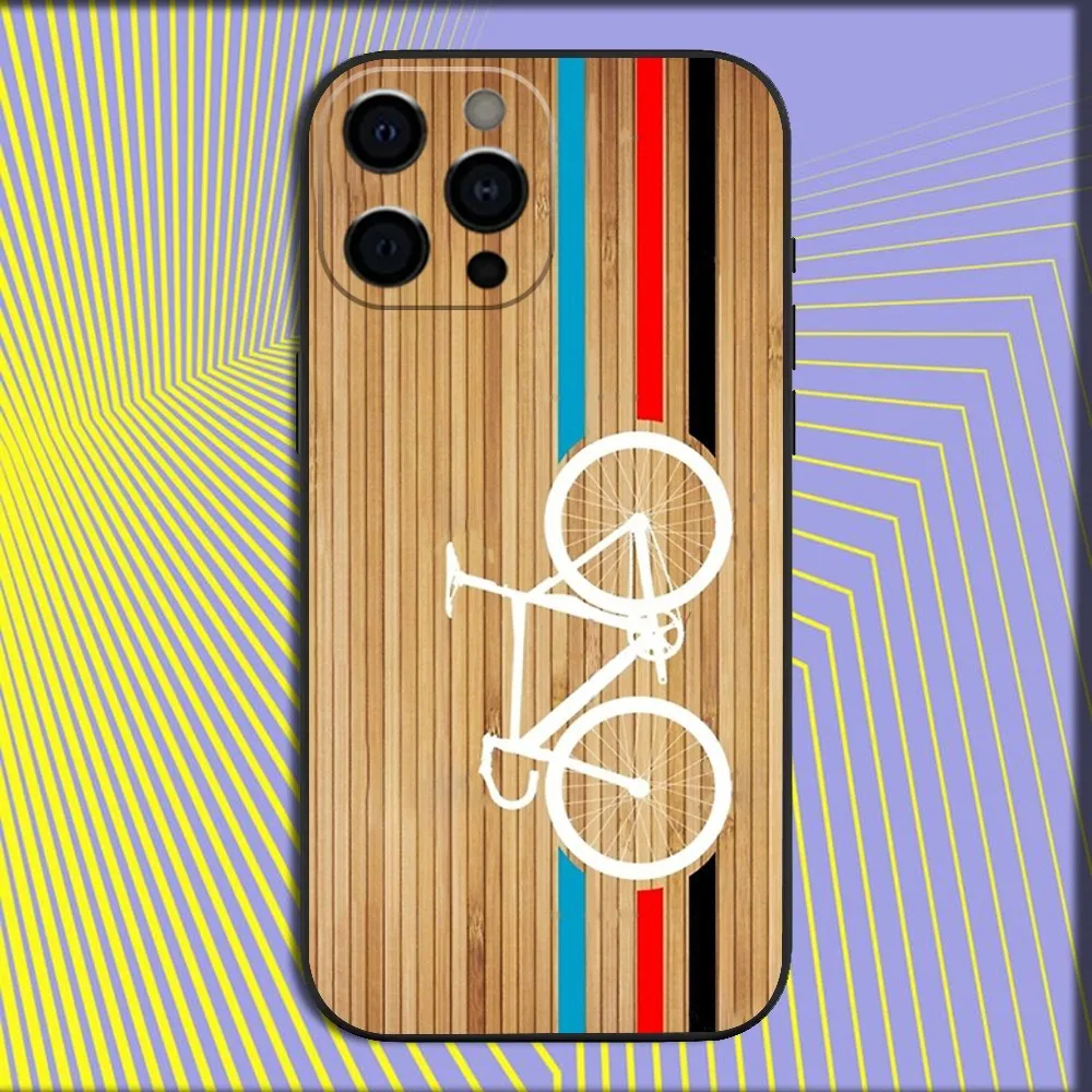 Sleek Black Tour De France Bike Phone Case - Soft Protective Cover