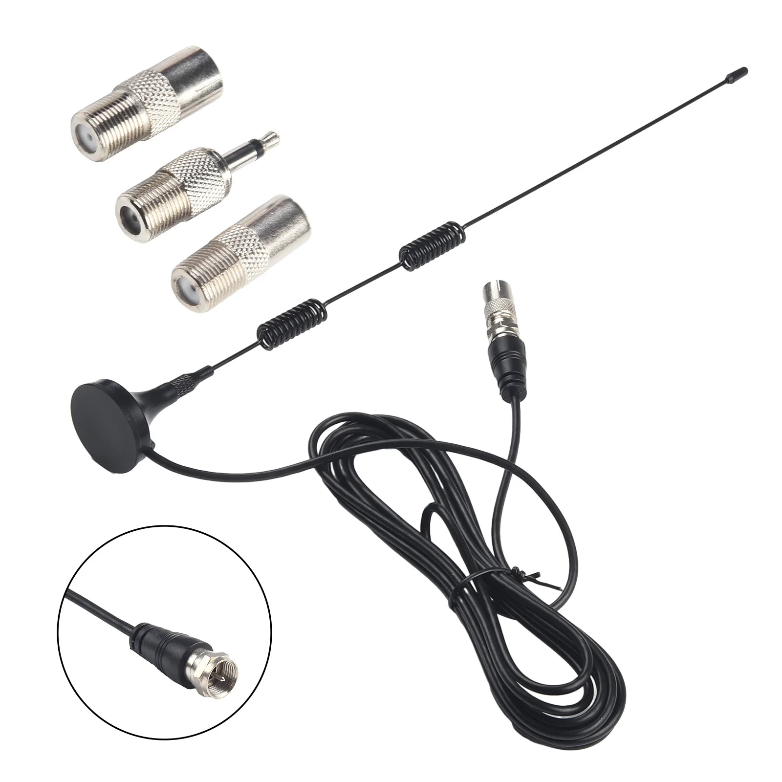 Digitale Audioantenne für den Innenbereich, verbessert den FM-AM-Radioempfang, magnetische Basismontage, kompatibel mit AV-Audio-Vedio-Systemen – Detail 9