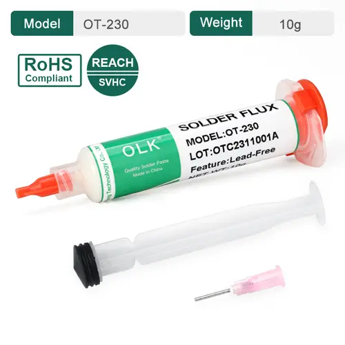 Olk SMD Flux Pcb Repair Soldering Flux No-Clean Solder Paste Welding Advanced Oil Flux For Welding Grease 10cc Soldering Repair - Image 9