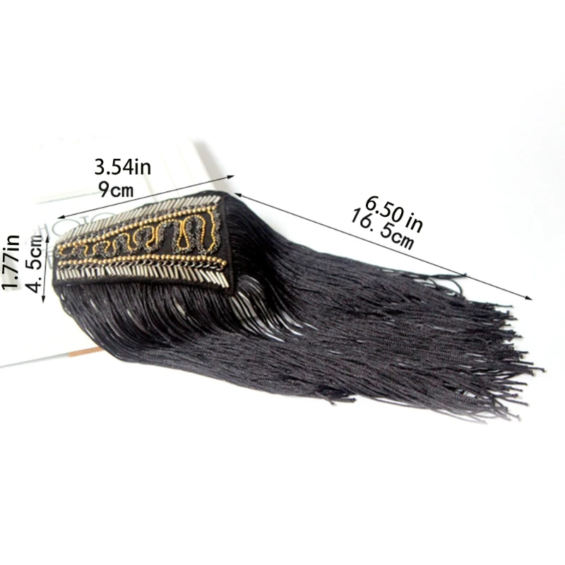 Brooch Tassel Epaulet Shoulder Board Mark Unisex Punk Jewelry Fringed
