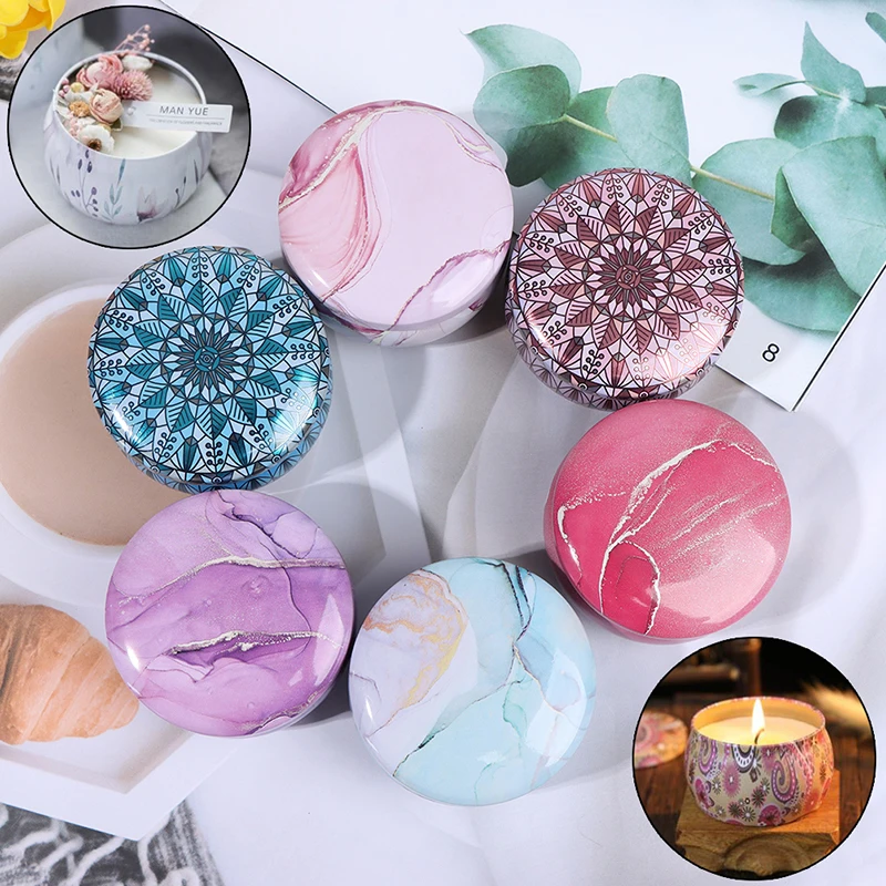 

Candle Tin Jars DIY Candle Making kit Holder Storage Case For Dry Spices Sweets