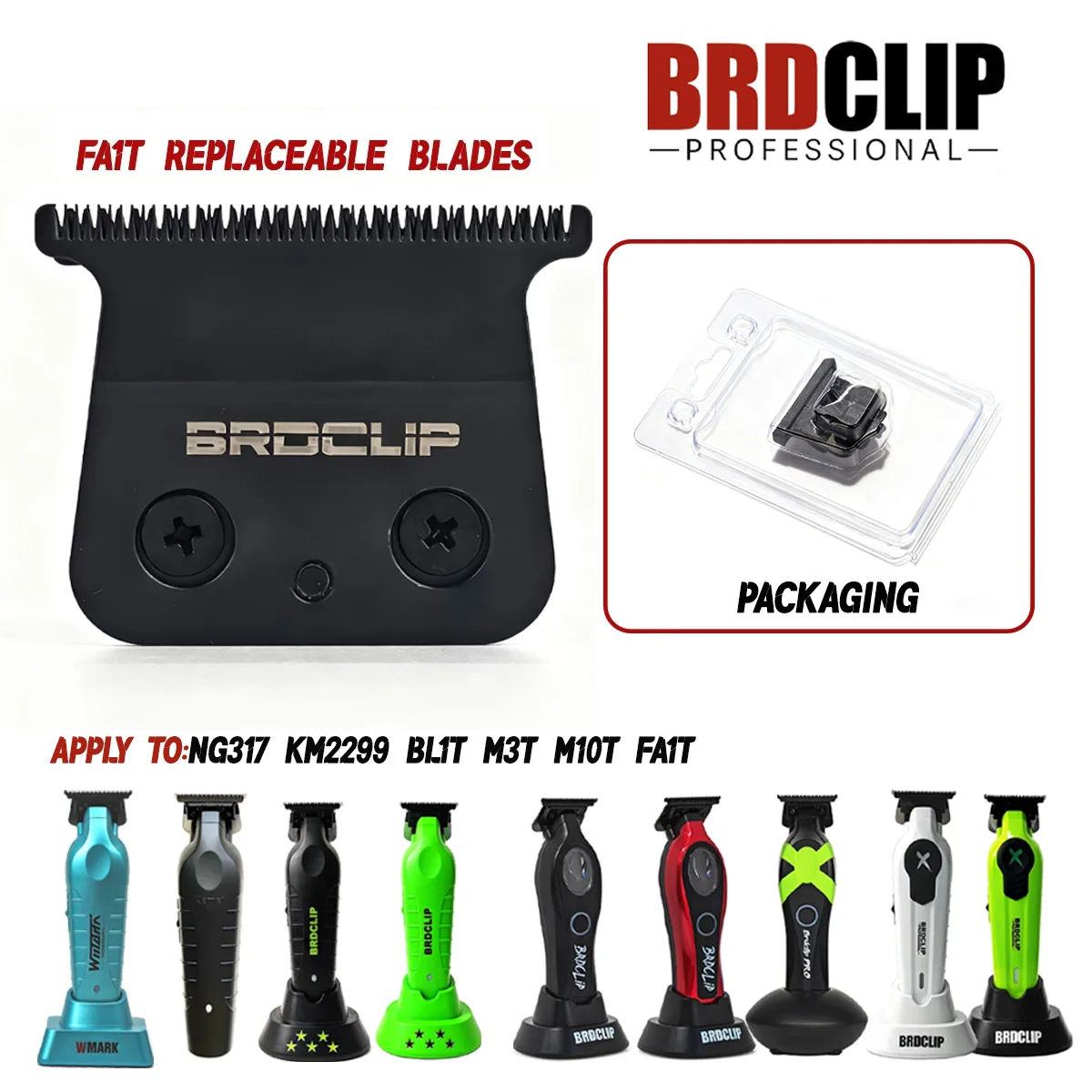 Replacement Blade BRDCLIP FA1T M3T Professional Hair Clipper Trimmer Barber Shop KM-2299 Carbon Steel Cutter Head