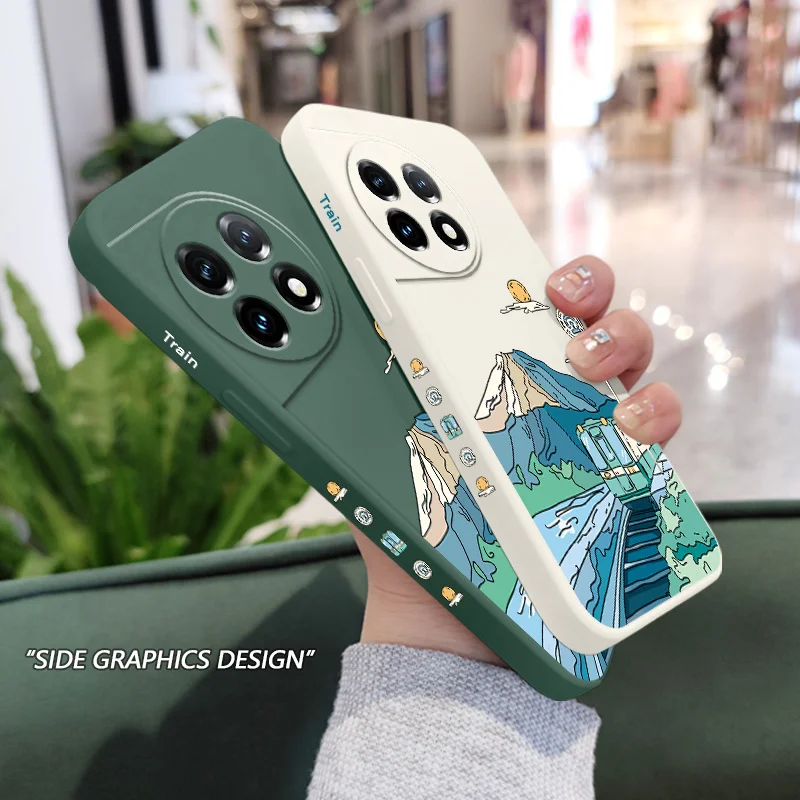Scenic Road Liquid Silicone Phone Case Cover