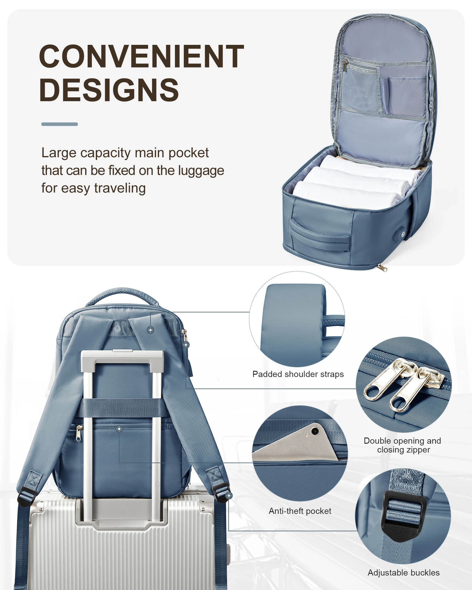 Travel Backpack Carry-Ons Cabin Backpack - carry on luggage | Diversi