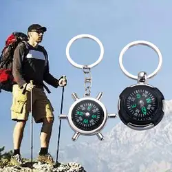 Equipment Riding Carabiner Keyring Accessories Outdoor Mini Compass Keychain Pocket Compass Emergency Wild Compass