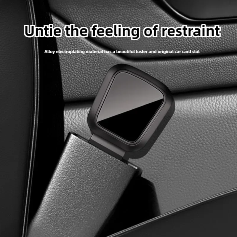 1/2PCS Car Seat Belt Clip Extender Safety Seatbelt Lock Buckle Plug Thick Insert Socket Extender Safety Buckle for Tesla Porsche