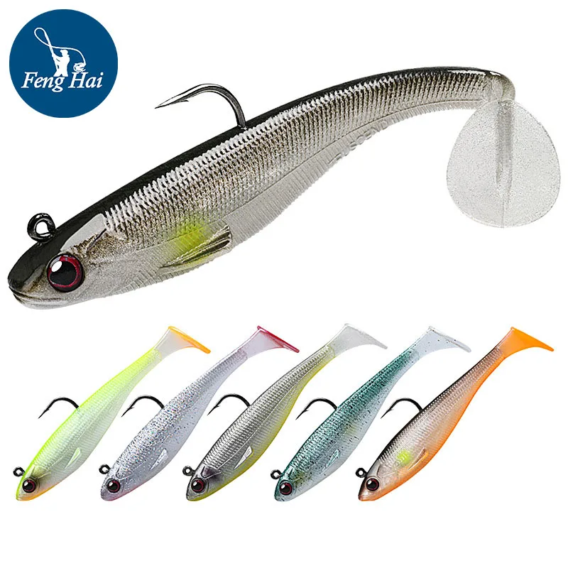 

T-Tail Soft Lure Lifelike Bite-Resistant Wild Fishing 7CM 9CM Fake Bait Bass Mimic Bait Warbler Bait Hooks