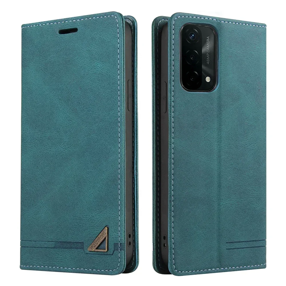 Leather Flip Cover Wallet Case - Elegant Book-Style Design