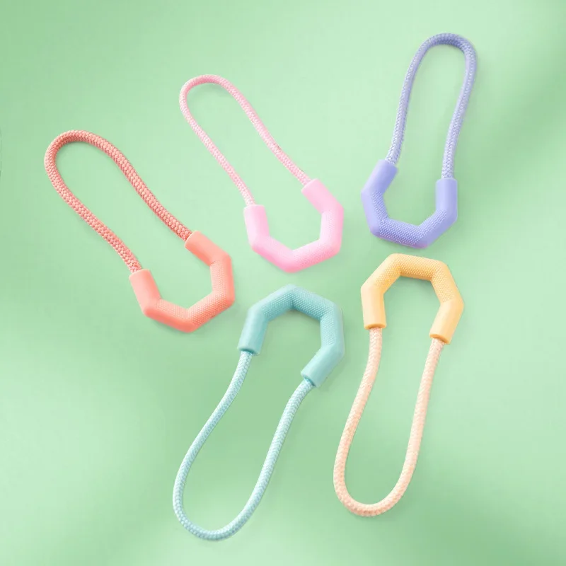 PVC Zipper Pullers Plastic Cord Slider Puller Clip Replacement Ends for Clothing Backpack Luggage 10pcs