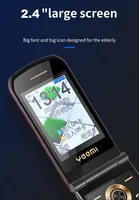 Low Price Slim Clamshell Cover Push Button Elderly Mobile Phone Flip SOS Two Sim Metal Case Magic Voice Changer Torch Black List 2