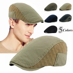 Visière de Baseball unisexe en coton, 5 couleurs, nouveauté, chapeau plat, béret de canard, casquette Gatsby 