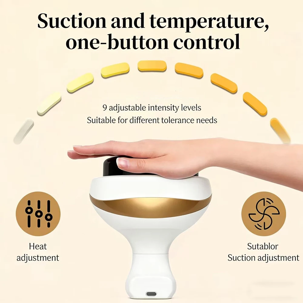 Home Electric Scraping Cupping With Suction Cups, Heated Suction, And Anti-Cellulite Massager_voghion.com