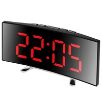 Creative Digital Alarm Clock Snooze Night Mode Smart Alarm Clock USB Charging/Battery Powered Electronic Alarm Clock for Bedroom 2