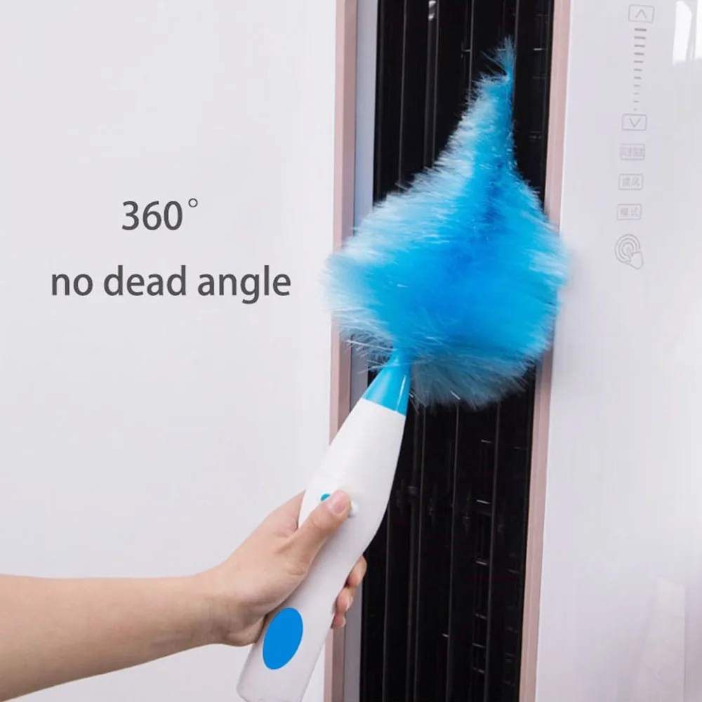 Electric Duster Brush 360&deg; no dead angle Electric Feather Duster Window Blinds Furniture Tool Household Helper dust cleaner cleaning duster,telescopic duster brush,feather duster,microfiber duster brush,wool duster brush,telescopic dust brush,microfiber dust brush,telescopic dust remover,disposable feather duster