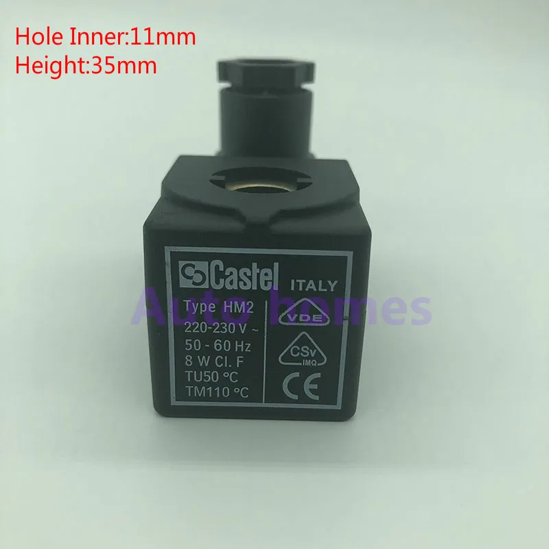 Castel Caçamba de Válvula Solenoide 380 9100 Ra6 tipo Hm2 220v 24v
