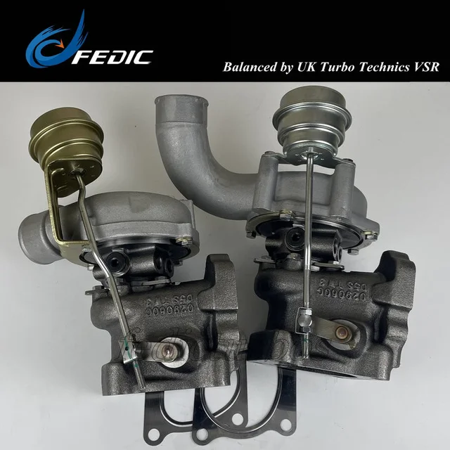 Twin Turbolader K04 53049880025 53049880026 Turbine volle turbo 