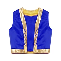 Costume arabe pour garçons, prince arabe, déguisement, veste, gilet, pantalon harem, costume pour Halloween, carnaval, spectacle de scène 4