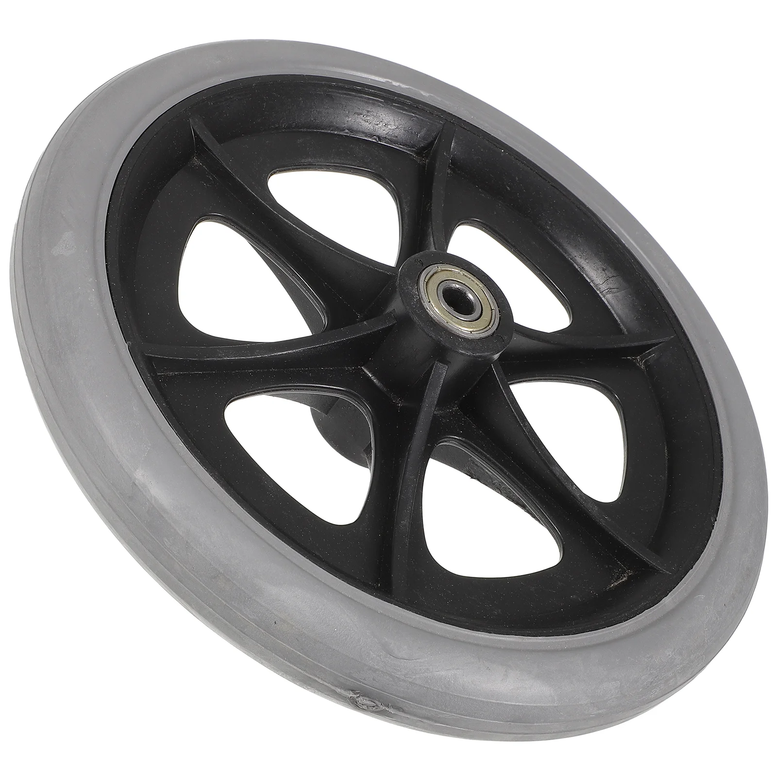 

8 Inch Front Wheel Universal Wheelchair Replacement for Wheelchairs Wheels Plastic Solid Tire Elder