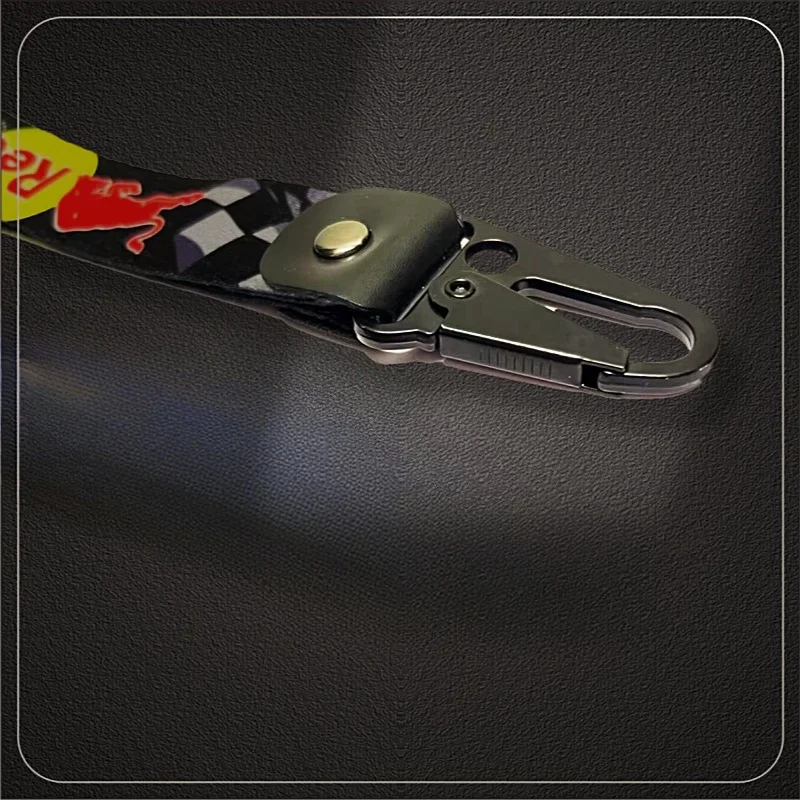 Motorcycle Keychain Red Bull Racing Keychain Pendant Rope Prevent Key Loss