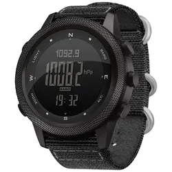 NORTH EDGE APACHE - 46 Men's Outdoor Digital Watch with Altimeter, Barometer, and Compass (Nylon - strap)