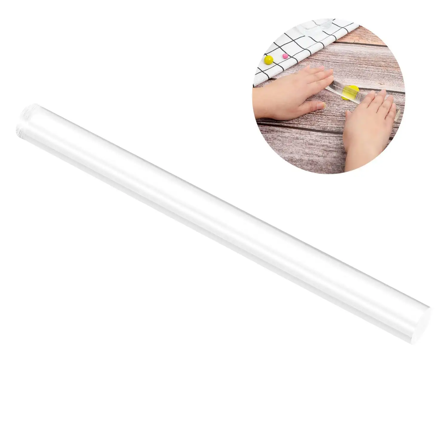 Acrylic Clay Roller Rolling Pin for DIY Handmade Craft Sculpting Handmade Art Baking