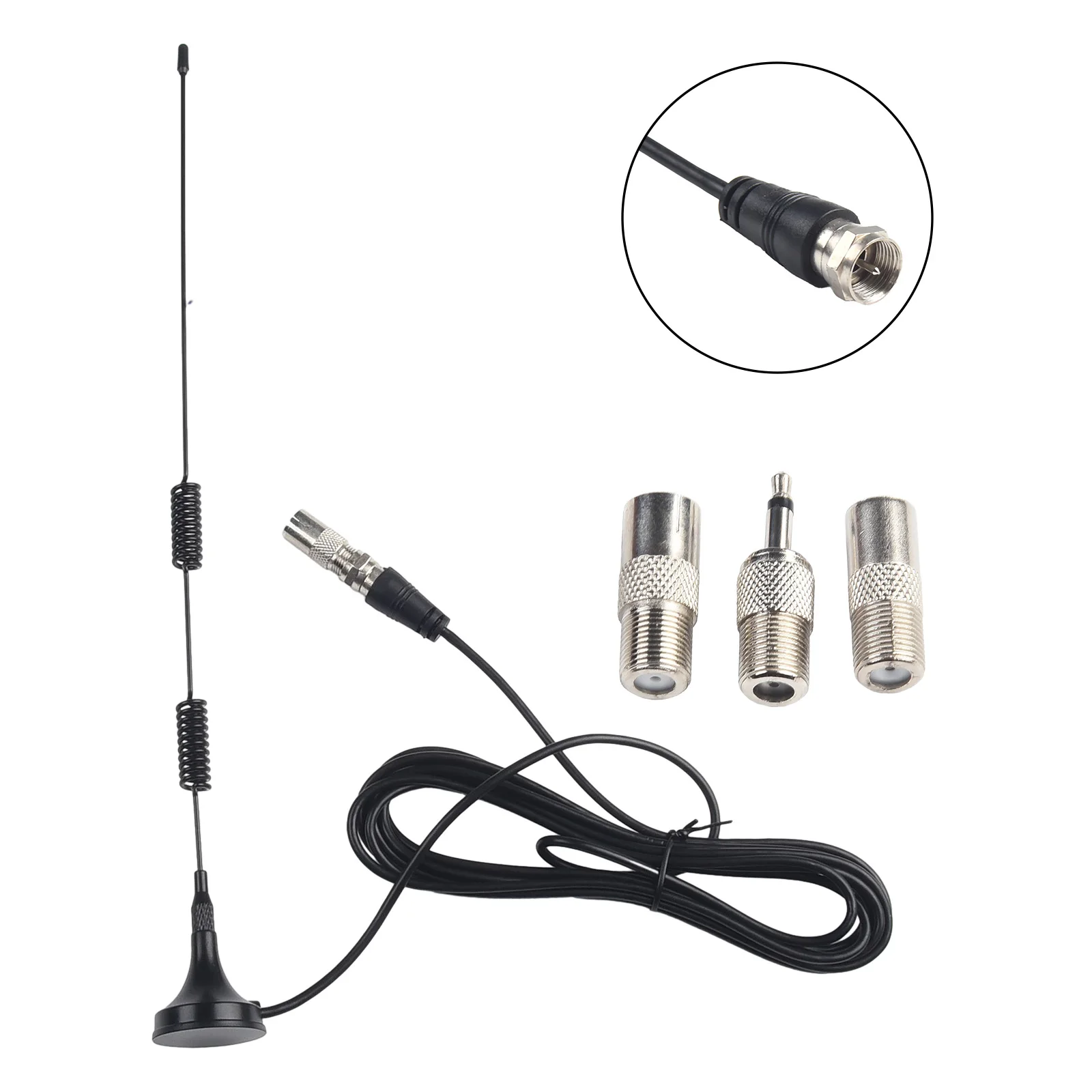 Digitale Audioantenne für den Innenbereich, verbessert den FM-AM-Radioempfang, magnetische Basismontage, kompatibel mit AV-Audio-Vedio-Systemen – Detail 2