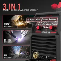 YESWELDER 205Amp 110/220V Aluminum MIG Welder, MIG-205DS-PRO Gas MIG/Flux Core MIG/Spool Torch/Lift TIG 2