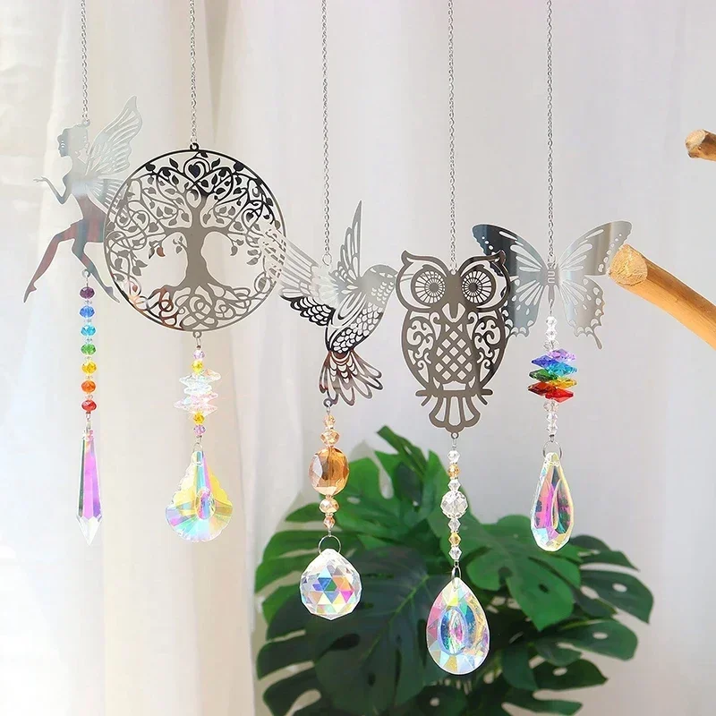 Sun Catcher Sun Catchers Window Ornament Hanging Crystal Wind Chimes Sun Catcher for Room Garden Decor