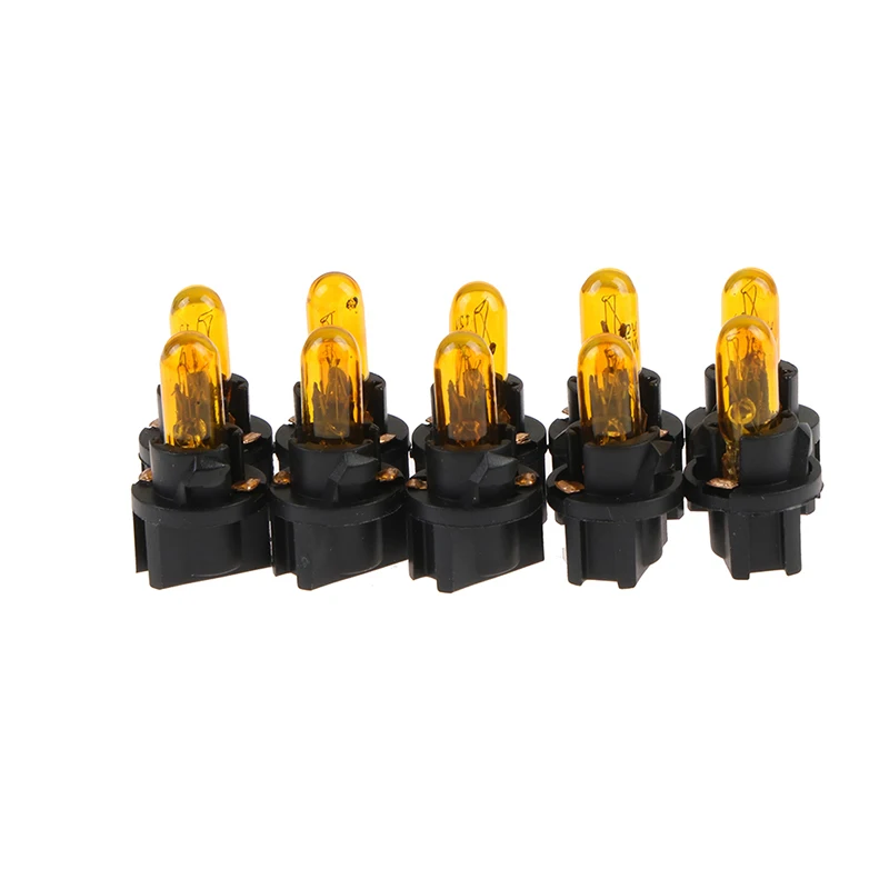 T5 LED-lampen 10 STKS B8.3D LED Dashboard Lampen Dash Lamp Indicator Licht voor Auto Interieur Licht Snelheidsmeter Instrument Panel Licht Wit 8000K