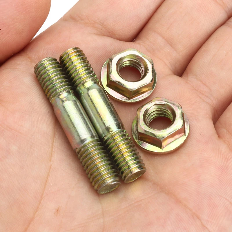 4pcs Bar Nuts & Bar Studs/Bolts For Baumr-Ag SX62 62cc Chainsaw Chain Saw For Komatsu 4500 5200 5800 stainless steel screws screw bolt nut set