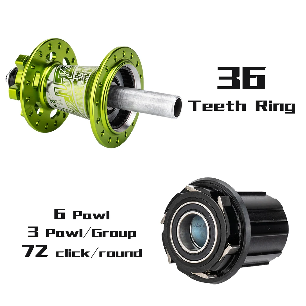 ZTTO MTB Bicycle Hub DR290 32 Holes 6 Pawls System HG XD MS Thru