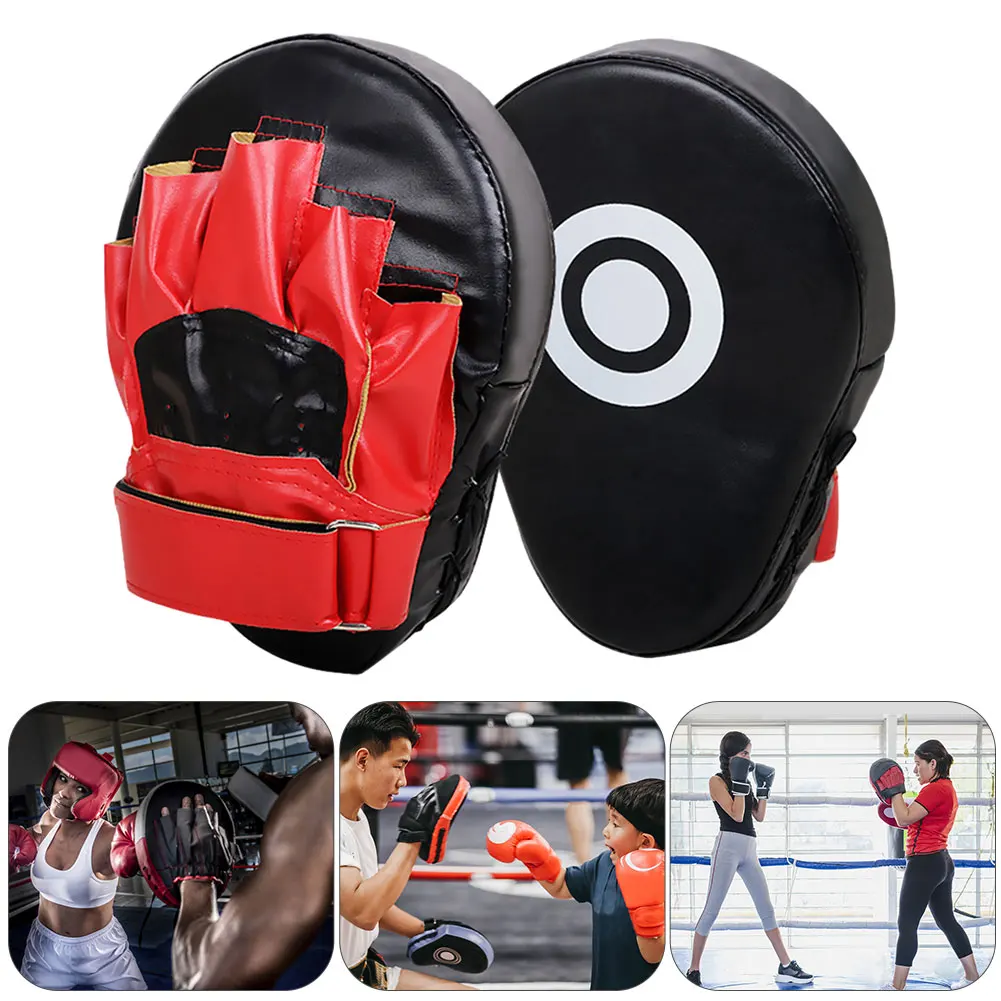 PU Leather Boxing Focus Pad Kickboxing Punch Mitts Training Paws Pads Boxing Equipment Kicking Shield Training 1PC