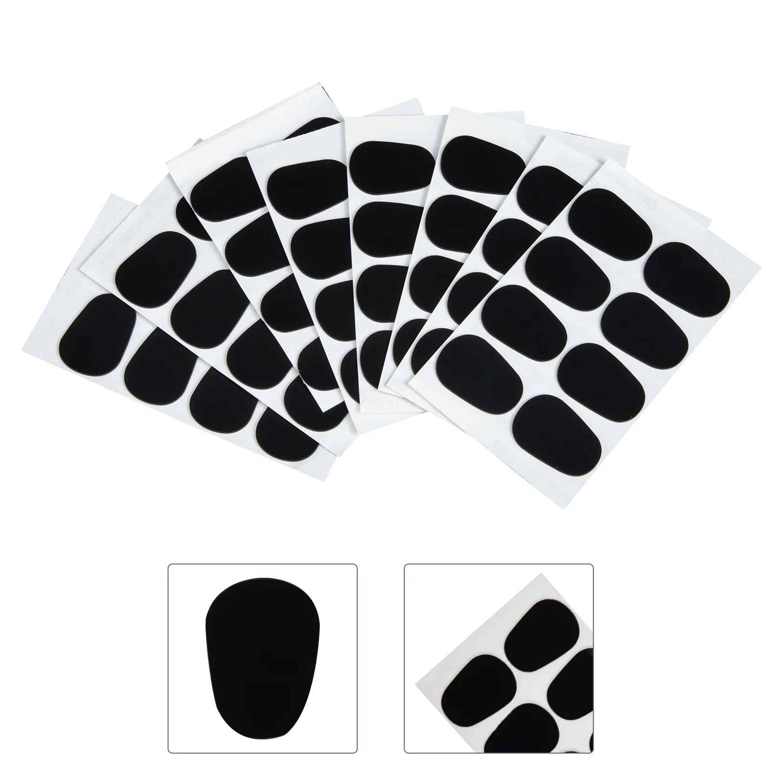 

64Pcs Oval Sax Patches Pads Adhesive Sax Cushions