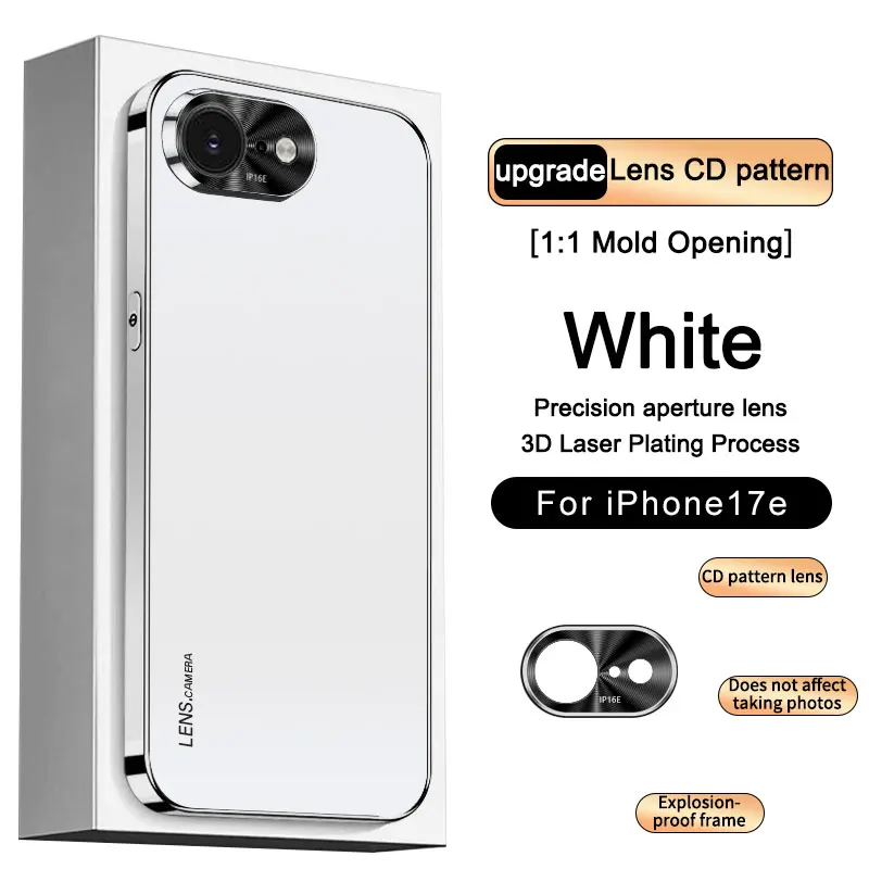Luxury Electroplated Acrylic Shockproof Lens Protection Case - Hard PC Bumper Cover