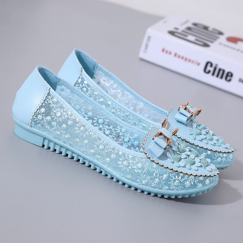 

Women's Shoes Fashion Casual Summer Solid Color Casual Shoes Flower Knot Decoration Work Casual Shoes Women Designer Shoes