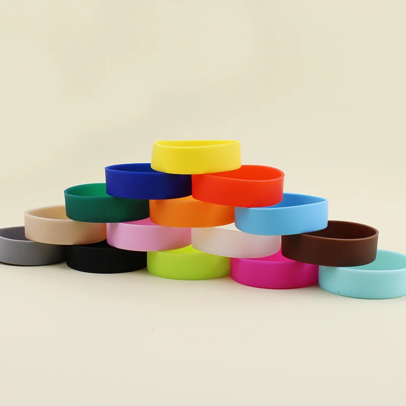 6.5CM Vacuum Cup Bottom Pad Protective Anti-slip Bottle Sleeve Silicone Coasters in Multi Sizes