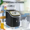Ice Maker , Portable Ice Cube Maker Machine with 1.5L Detachable Water Tank, 33Lbs/Day, 16Pcs/5-18Mins, 24H Ti 6