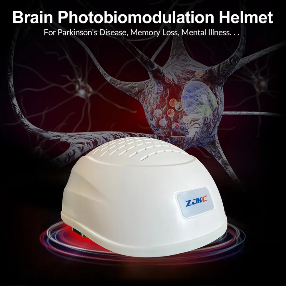 ZJKC 810nm×280 Treatment Helmet Infrared Light Therapy Device LED Cap for Migraine Autism Parkinson Depression Stroke Alzheimer 810nm near infrared led helmet brain photobiomodulation light therapy device for parkinson stroke depression autism treatment