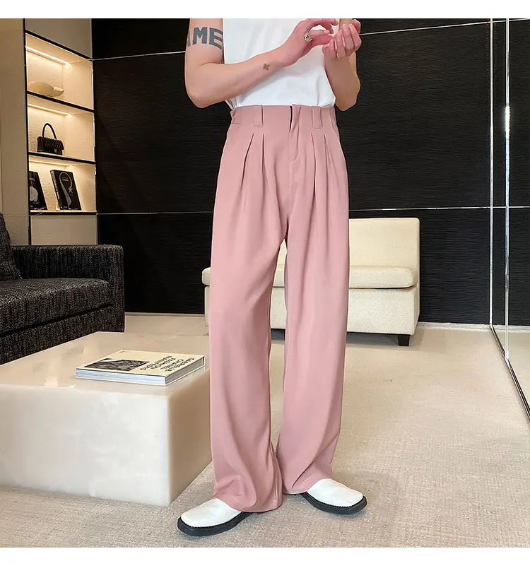 calças masculino coreano streetwear moda vintage calças