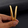 Gold Color Dubai Simple and Elegant Women Bangle Smooth Matte Closed Bracelet for Girls Fashion Exquisite Jewelry Gift Bride Wed 4