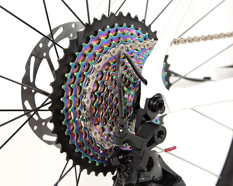 Bicicleta híbrida 700C con frenos de disco hidráulicos DEORE 12 Kit de transmisión Neumáticos máximos Bicicleta todoterreno de grava 38C