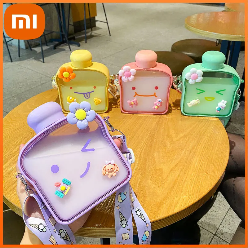 

Xiaomi Cute Modern Minimalist Bread Cup Juice Drink Straight Drink Outdoor Travel Cup Strap Female College Student