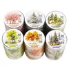 2M/Roll Material Loop Stickers Tape Tree Forest Tree Forest Lapbook Red Maple Leaf  Diary Adhesives Scrapbook 60mm*2m 3